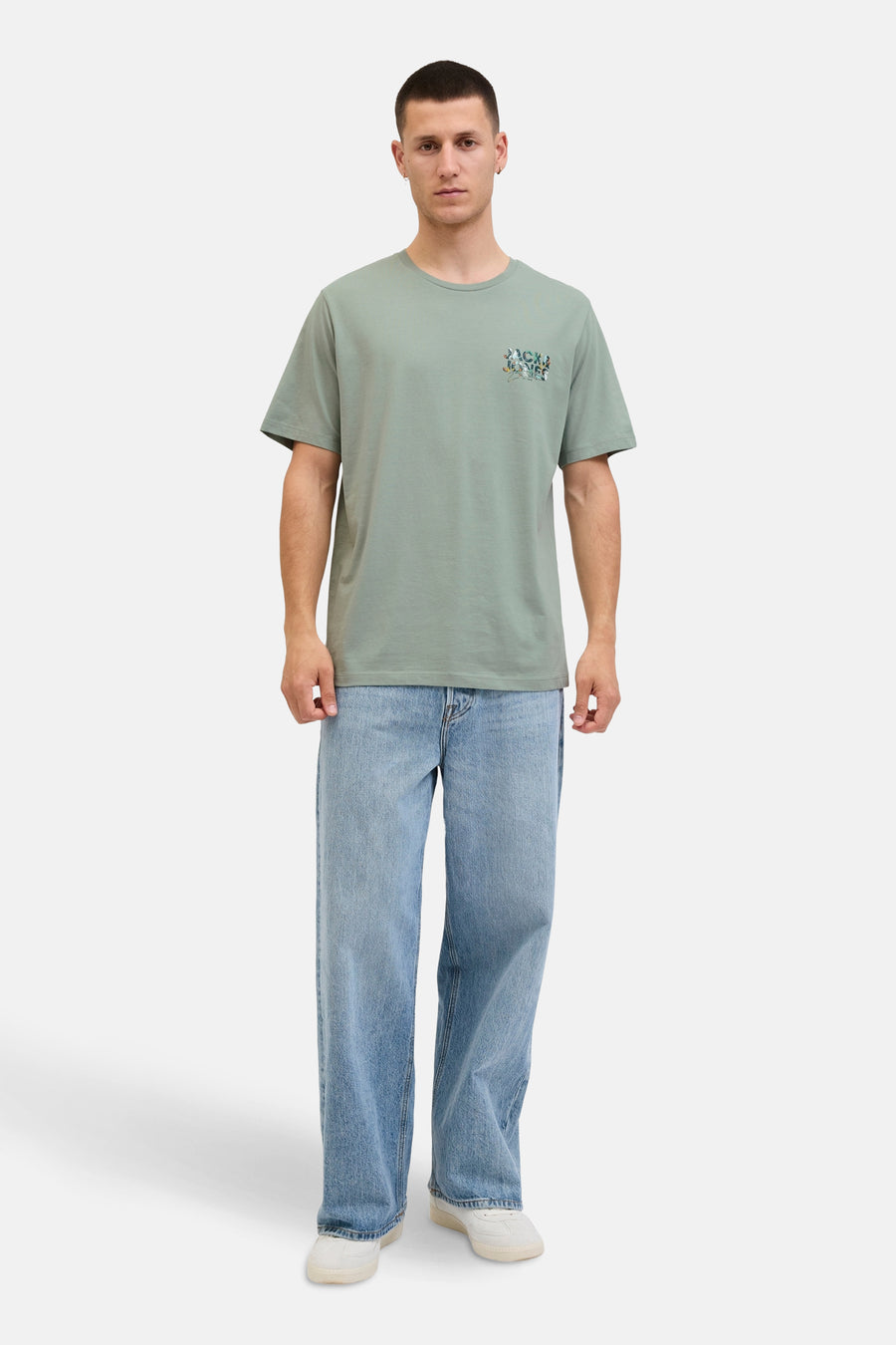 T-shirt à manches courtes - vert - ORIGINALS BY JACK & JONES