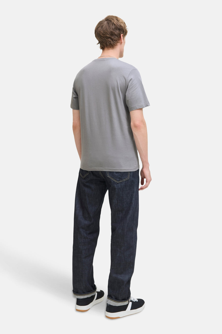 T-shirt à manches courtes - gris - ORIGINALS BY JACK & JONES