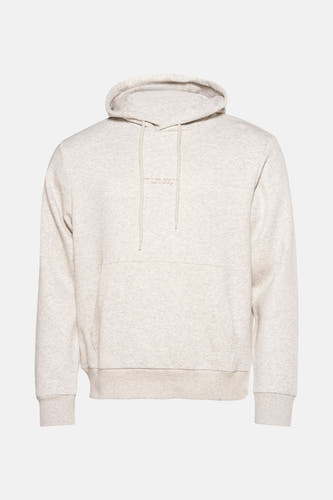 Beige sweater met kap van ORIGINALS BY JACK & JONES, met lange mouwen en een buidelzak.