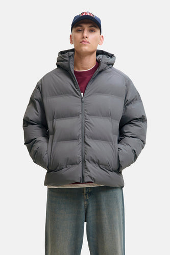Veste en cuir - gris