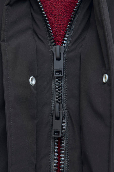 Jas (lang) zwart - ORIGINALS BY JACK & JONES