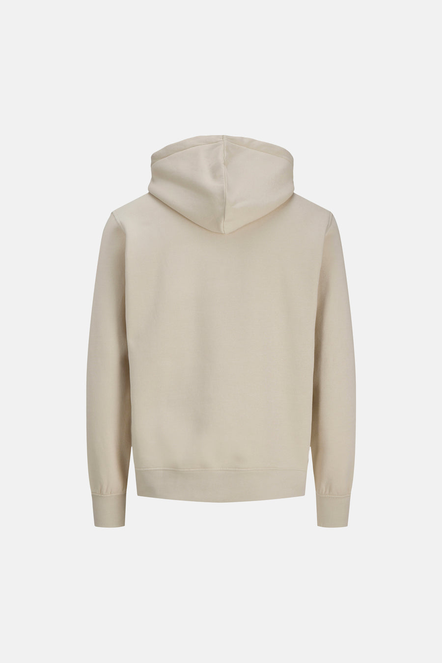 Beige sweater met kap van CORE BY JACK & JONES, gezien vanaf de achterkant.