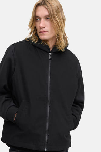 Zwarte bodywarmer van PREMIUM BLUE by JACK & JONES, met een rits en zakken.