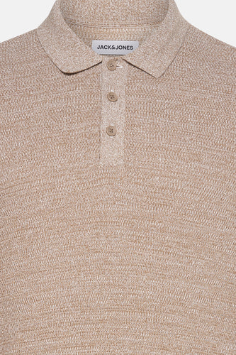 Pull à col en V - beige - CORE BY JACK & JONES