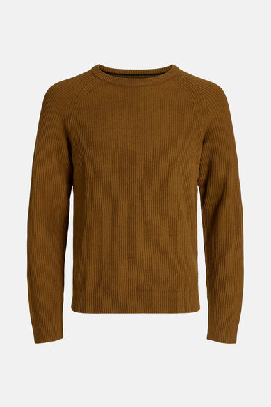 Pull à col rond - brun