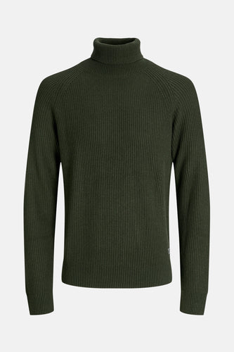 Pull à col roulé - vert