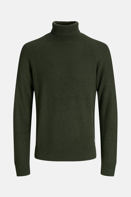 Pull col roulé Vert - PREMIUM by JACK & JONES