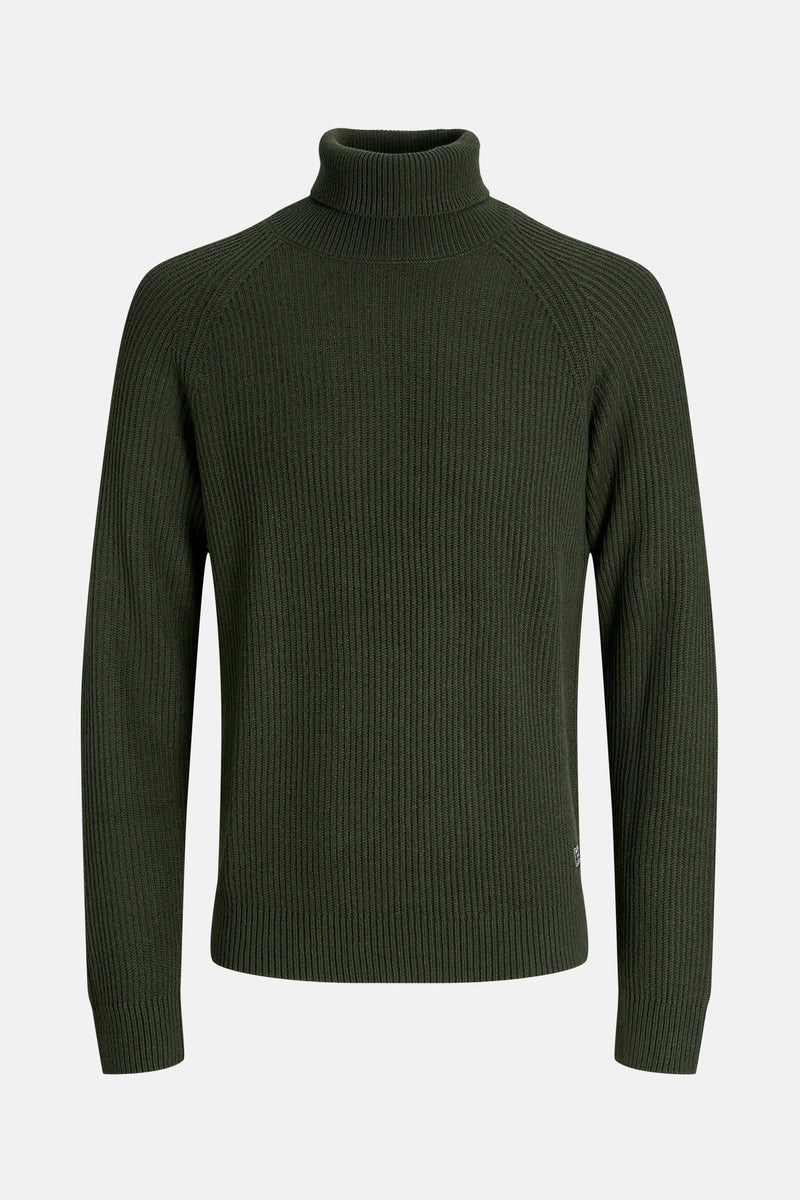Pull col roulé Vert - PREMIUM by JACK & JONES