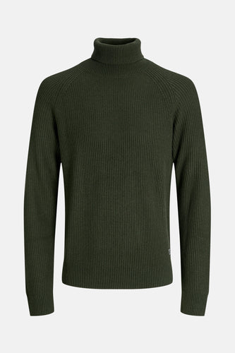 Pull à col roulé - vert - PREMIUM by JACK & JONES