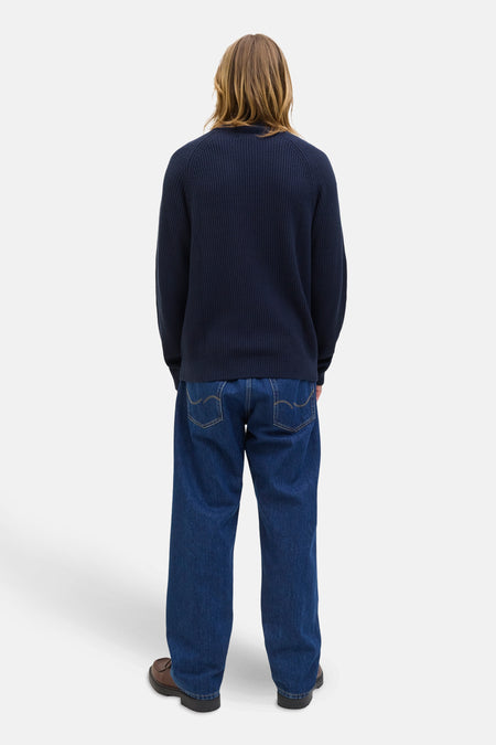 Pull col roulé Bleu - PREMIUM by JACK & JONES