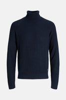 Pull à col roulé - bleu