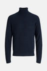 Pull à col roulé - bleu