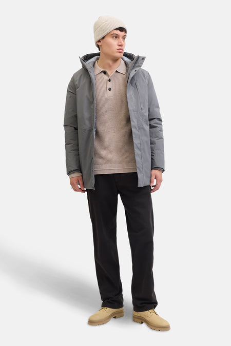 Pull col V beige - PREMIUM by JACK & JONES