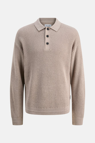 Pull met V-hals - beige - PREMIUM by JACK & JONES