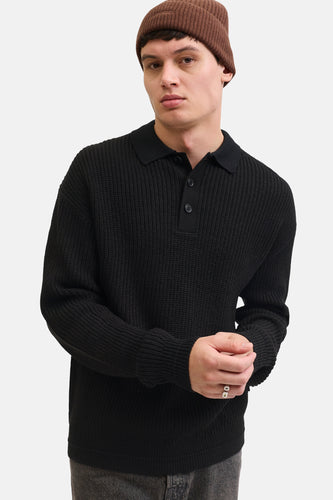 Pull met V-hals - zwart - PREMIUM by JACK & JONES