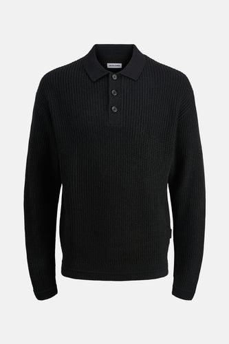 Pull met V-hals - zwart - PREMIUM by JACK & JONES