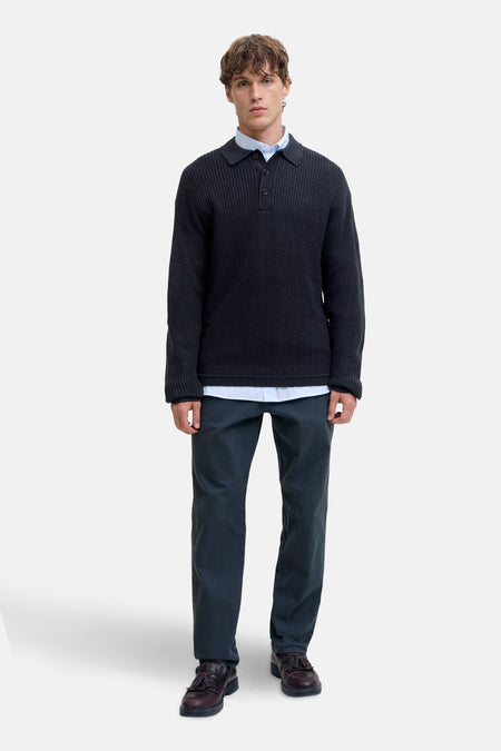 Pull col V bleu - PREMIUM by JACK & JONES