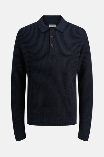 Pull met V-hals - blauw - PREMIUM by JACK & JONES
