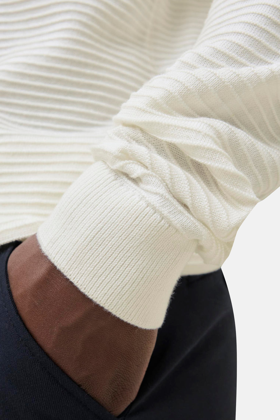 Pull à col rond - Blanc - CORE BY JACK & JONES