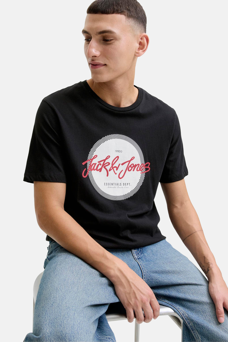 T-shirt à manches courtes - noir - ORIGINALS BY JACK & JONES