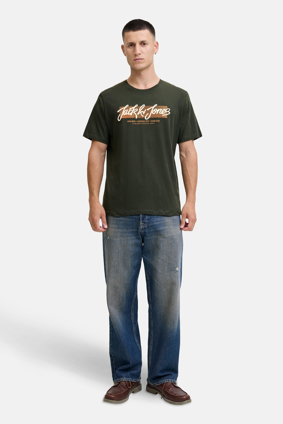 T-shirt à manches courtes - vert - ORIGINALS BY JACK & JONES