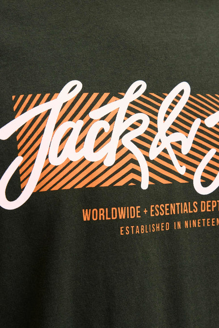 T-shirt (manches courtes) vert - ORIGINALS BY JACK & JONES