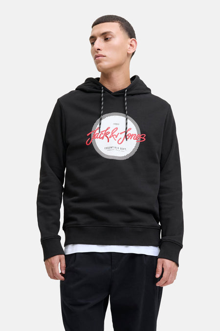 Sweat à capuche noir - ORIGINALS BY JACK & JONES
