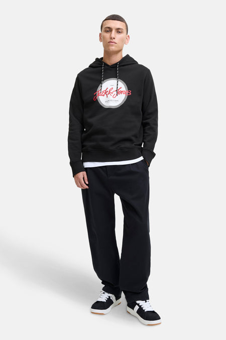 Sweat à capuche noir - ORIGINALS BY JACK & JONES