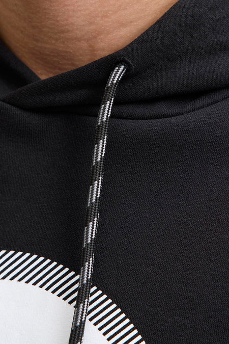 Sweat à capuche noir - ORIGINALS BY JACK & JONES