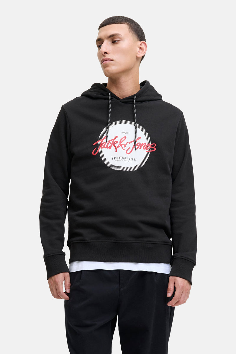 Sweat à capuche noir - ORIGINALS BY JACK & JONES