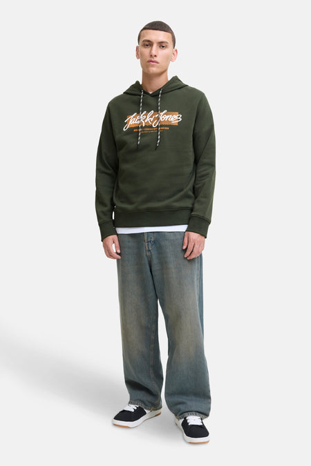 Sweat à capuche vert - ORIGINALS BY JACK & JONES