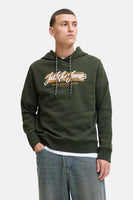 Sweat à capuche vert - ORIGINALS BY JACK & JONES