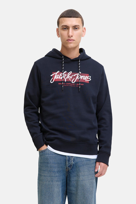 Sweat à capuche bleu - ORIGINALS BY JACK & JONES