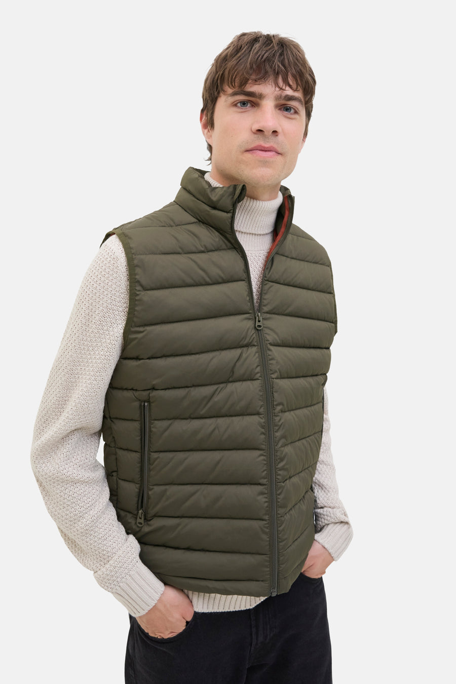 Bodywarmer - Kaki - JJREBEL - 6