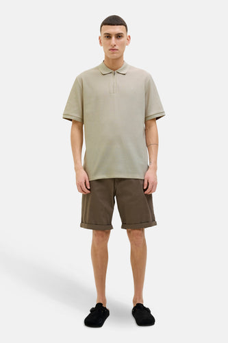 Polo à manches courtes - beige