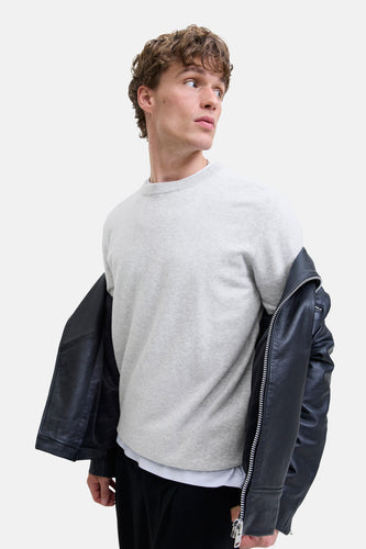 Pull à col rond - gris - PREMIUM by JACK & JONES