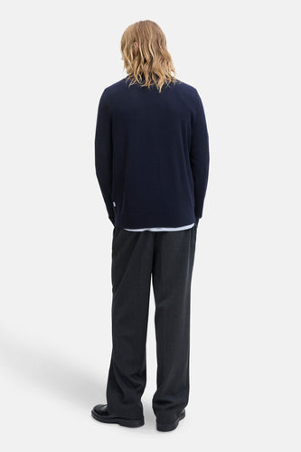 Pull met ronde hals - blauw - PREMIUM by JACK & JONES