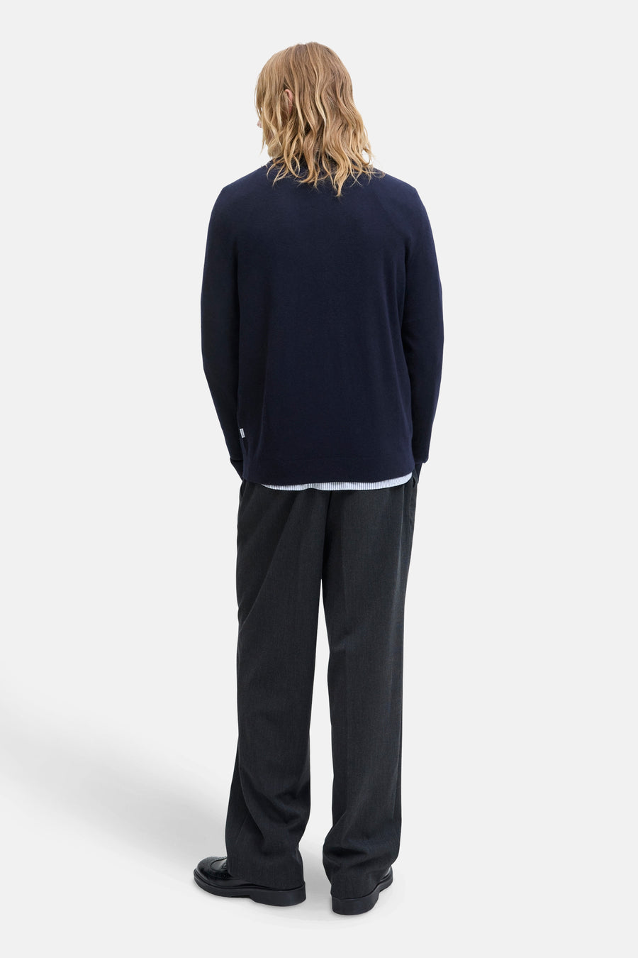 Pull met ronde hals - blauw - PREMIUM by JACK & JONES