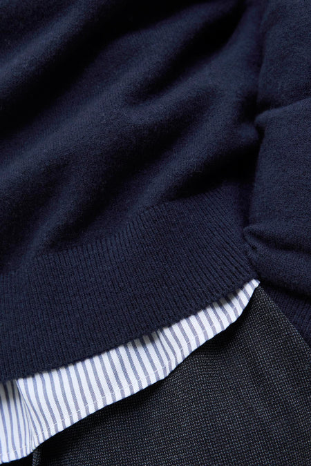 Trui met ronde hals blauw - PREMIUM by JACK & JONES