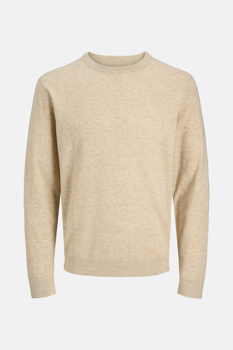 Pull met ronde hals - beige