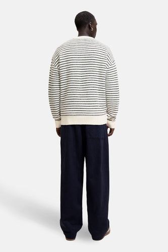 Pull à col rond - Écru - ORIGINALS BY JACK & JONES