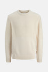 Pull met ronde hals - beige