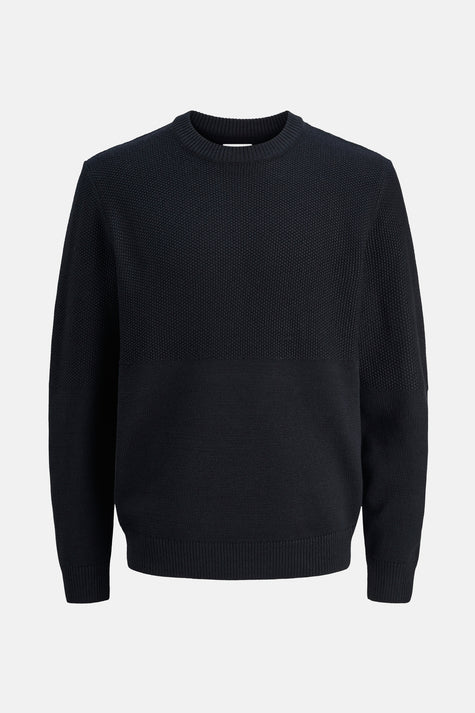 Pull met ronde hals - blauw