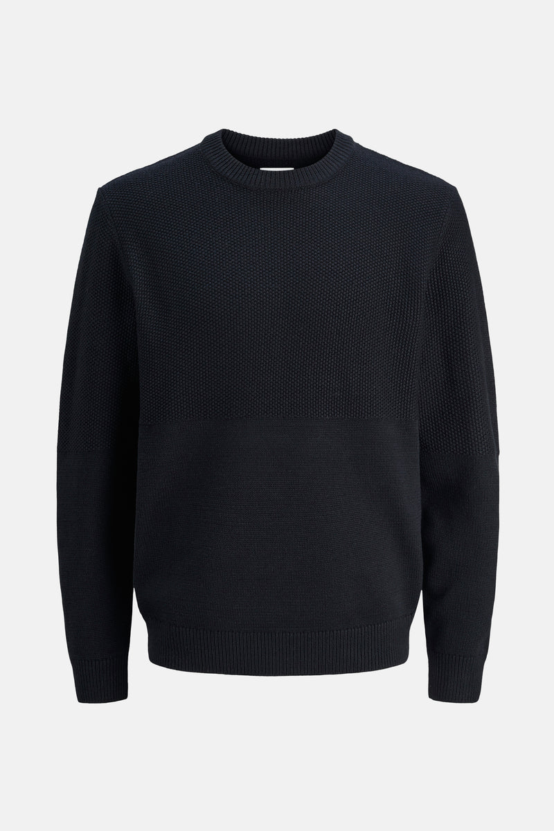 Pull met ronde hals - blauw