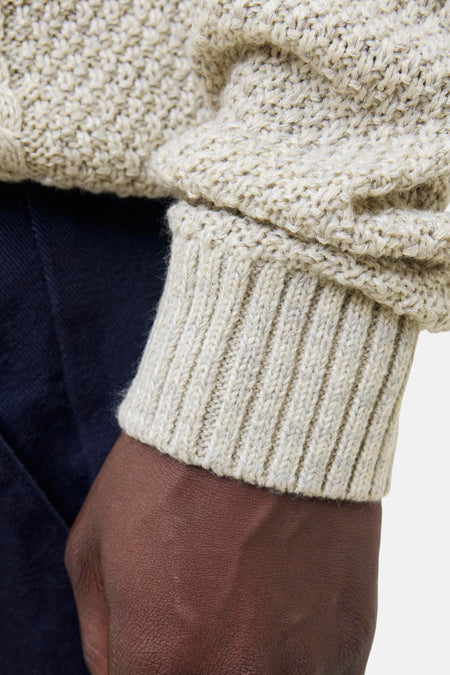 Pull met rolkraag - beige