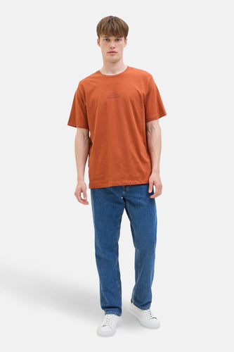 T-shirt à manches courtes - brun - JJREBEL