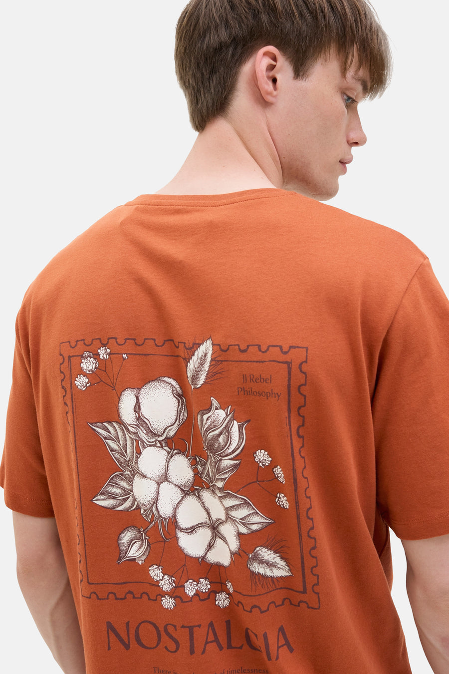 T-shirt à manches courtes - brun - JJREBEL