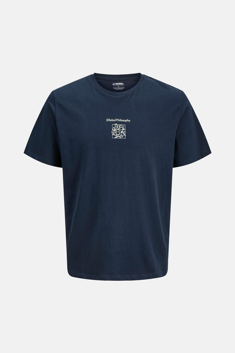 T-shirt (manches courtes) Bleu - JJREBEL