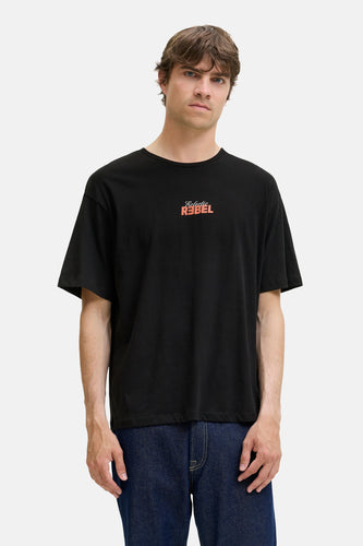 T-shirt à manches courtes - noir - JJREBEL