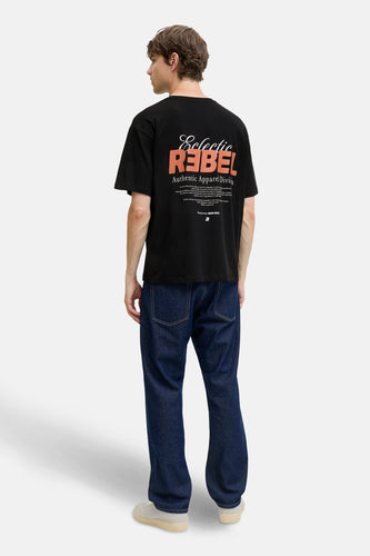 T-shirt à manches courtes - noir - JJREBEL